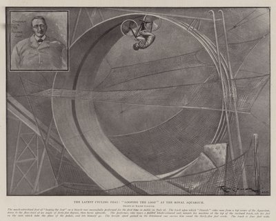 Den seneste cykelbedrift, Looping the Loop på Royal Aquarium af Ralph Cleaver